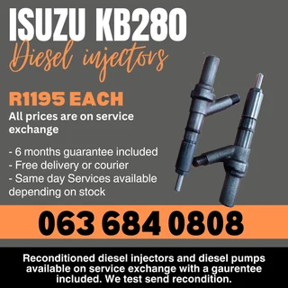 Isuzu Kb280 Diesel Injectors For Sale With Warranty
