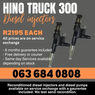 Hino 300 Truck Diesel Injectors For Sale With Warranty