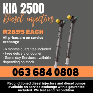 Kia 2500 Diesel Injectors For Sale With Warranty