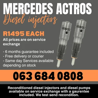 Mercedes Benz Actros Diesel Injectors For Sale With Warranty On