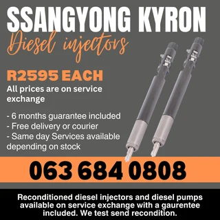Ssangyong Kyron Diesel Injectors For Sale With Warranty