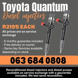 Toyota Quantum Diesel Injectors For Sale With Warranty