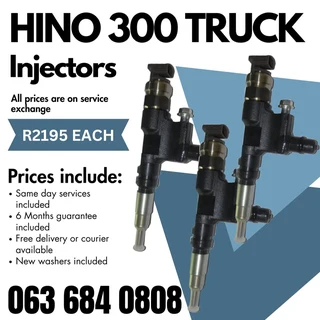 Hino Truck 300 Diesel Injectors For Sale With Warranty