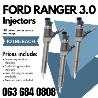 Ford Ranger 3.0 Diesel Injectors For Sale With Warranty