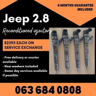 Jeep 2.8 Diesel Injectors For Sale With Warranty On