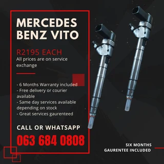 Mercedes Benz Vito Diesel Injectors For Sale With Warranty