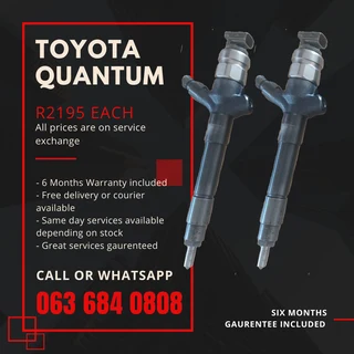 Toyota Quantum Diesel Injectors For Sale With Warranty