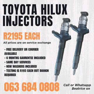 Toyota Hilux Diesel Injectors For Sale With Warranty On