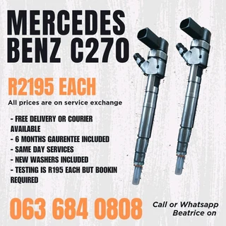 Mercedes Benz C270 Diesel Injectors For Sale With Warranty On