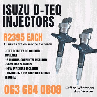 Isuzu D-teq Diesel Injectors For Sale With Warranty