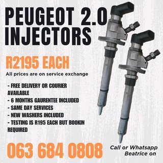 Peugeot 2.0 Diesel Injectors For Sale With Warranty
