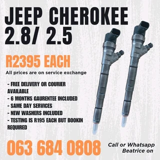 Jeep Cherokee 2.8 Diesel Injectors For Sale With Warranty