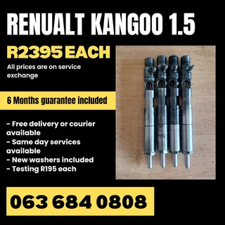 Renualt Kangoo 1.5 Diesel Injectors For Sale With Warranty
