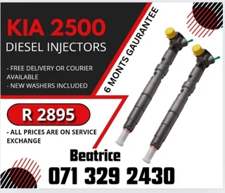 Kia 2500 Diesel Injectors For Sale With Warranty