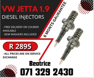 Vw Jetta 1.9 Diesel Injectors For Sale With Warranty On
