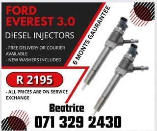 Ford Everest 3.0 Diesel Injectors For Sale With Warranty On