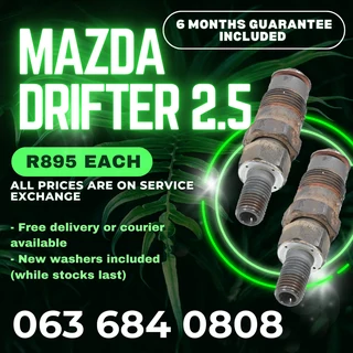 Mazda Drifter 2.5 Diesel Injectors For Sale With Warranty