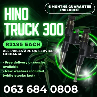 Hino Truck 300 Diesel Injectors For Sale With Warranty
