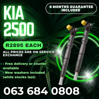 Kia 2500 Diesel Injectors For Sale With Warranty On
