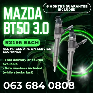 Mazda Bt50 3.0 Diesel Injectors For Sale With Warranty On
