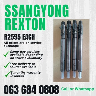 Ssangyong Rexton Diesel Injectors For Sale With Warranty On