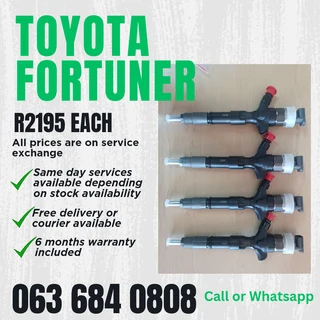 Toyota Fortuner Diesel Injectors For Sale With Warranty