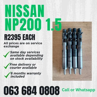 Nissan Np200 1.5 Diesel Injectors For Sale With Warranty On