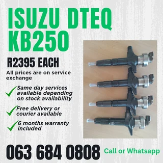Isuzu Dteq Kb250 Diesel Injectors For Sale With Warranty On