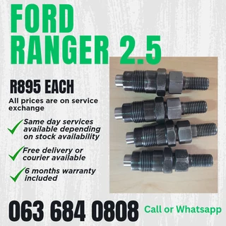 Ford Ranger 2.5 Diesel Injectors For Sale With Warrant