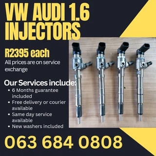 Vw Audi 1.6 Diesel Injectors For Sale With Warranty