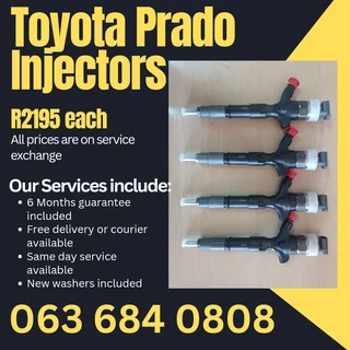 Toyota Prado Diesel Injectors For Sale With Warranty