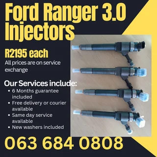 Ford Ranger 3.0 Diesel Injectors For Sale With Warranty On