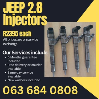 Jeep 2.8 Diesel Injectors For Sale With Warranty