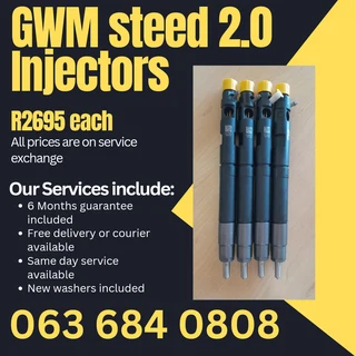 Gwm Steed 2.0 Diesel Injectors For Sale With Warranty