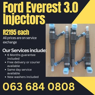 Ford Everest 3.0 Diesel Injectors For Sale With Warranty