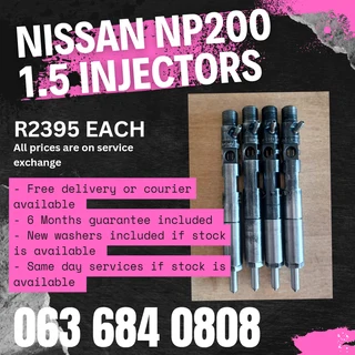 Nissan Np200 1.5 Diesel Injectors For Sale With Warranty
