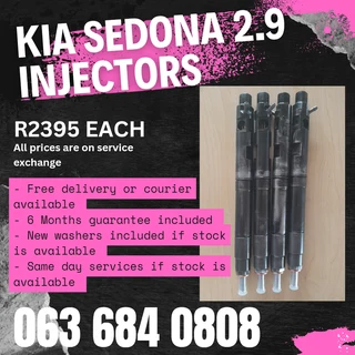 Kia Sedona 2.9 Diesel Injectors For Sale With Warranty