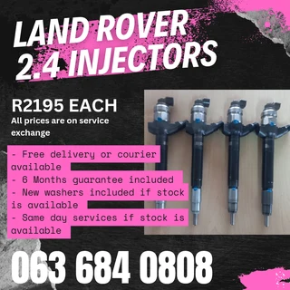 Land Rover 2.4 Diesel Injectors For Sale With Warranty