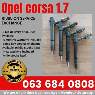 Opel Corsa 1.7 Diesel Injectors For Sale With Warranty