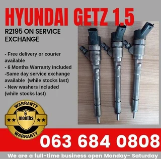 Hyundai Getz 1.5 Diesel Injectors For Sale With Warranty
