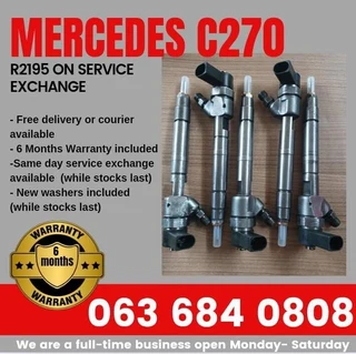 Mercedes Benz C270 Diesel Injectors For Sale With Warranty