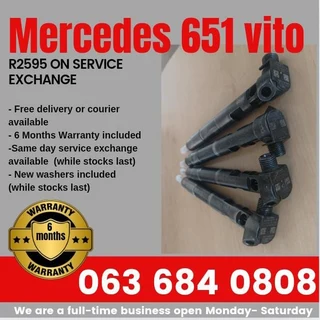 Mercedes Benz Vito 651 Diesel Injectors For Sale With Warranty