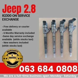 Jeep Cherokee 2.8 Diesel Injectors For Sale With Warranty
