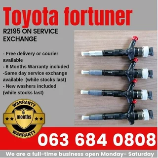 Toyota Fortuner Diesel Injectors For Sale With Warranty