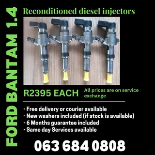 Ford Bantam 1.4 Diesel Injectors For Sale With Warranty