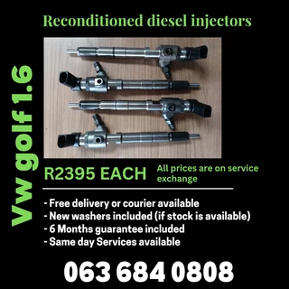Vw Golf 1.6 Diesel Injectors For Sale With Warranty