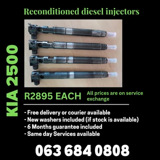 Kia 2500 Diesel Injectors For Sale With Warranty