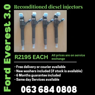Ford Everest 3.0 Diesel Injectors For Sale With Warranty