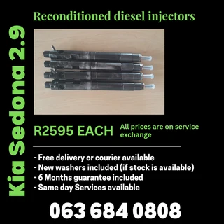 Kia Sedona 2.9 Diesel Injectors For Sale With Warranty