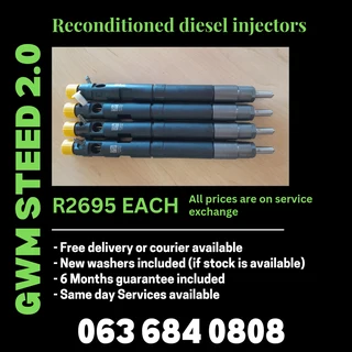 Gwm Steed 2.0 Diesel Injectors For Sale With Warranty
